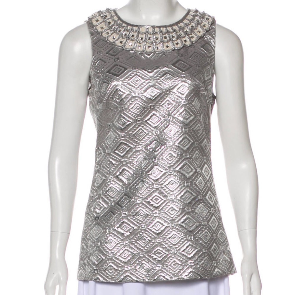 Tory Burch Venus Shell top Silver